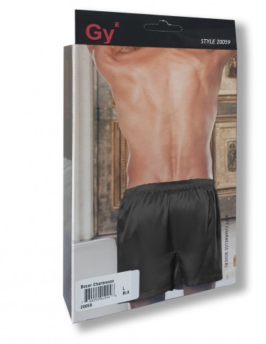 Caleçon Boxer Satin Gyz Noir