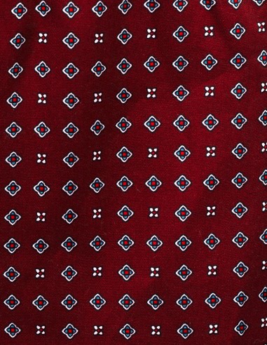 Robe de Chambre en Popeline de Coton Diamond Rouge